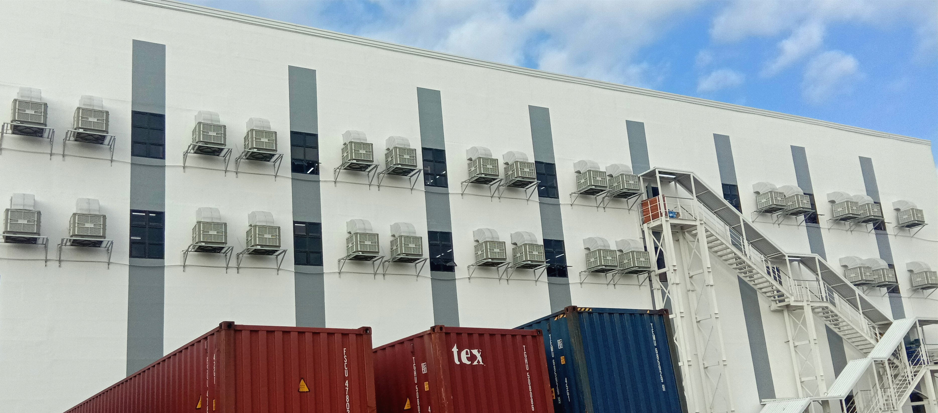 環(huán)?？照{(diào)廠房降溫示意圖