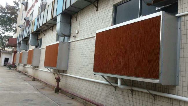 深圳龍崗水簾，濕簾風機廠房車間降溫安裝-福泰